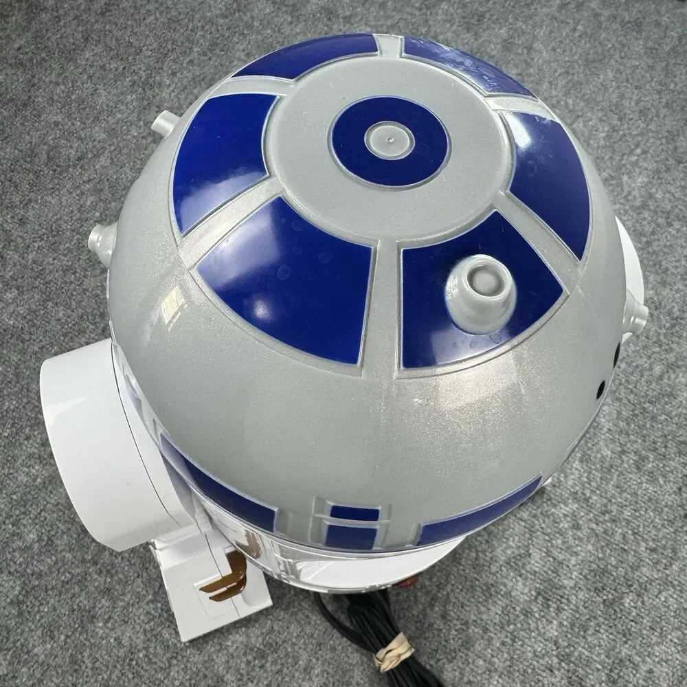 Star Wars R2-D2 Electric Hot Air Popcorn Maker White Blue Bowl Removable Lid